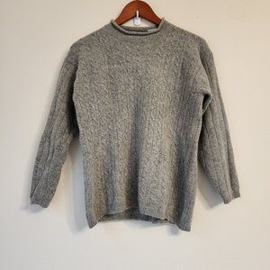 Check it out, women's sweater, Gray, Lambswool Angora, M, Y2K, Casual.